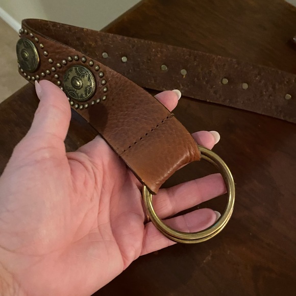 Leather Studded Belt - Picture 9 of 11